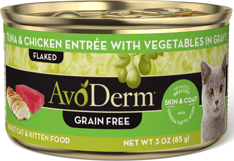 AvoDerm Grain Free Tuna & Chicken Entrée With Vegetables
